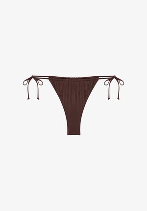 Yamamay, ICONIC - BIKINI BOTTOM - Braguita de bikini - chocolate plain