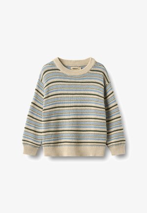 Wheat, JACQUARD PULLOVER HARLOW - Strickpullover - offwhite