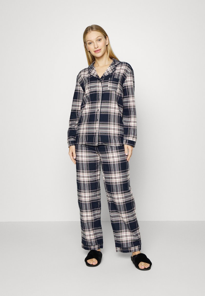 Damen Nachthemden | Marks & Spencer CHECK REVERE Pyjama navy mix/dunkelblau - PY02817 Damen Nachthemden | Marks & Spencer CHECK REVERE Pyjama navy mix/dunkelblau - PY02817