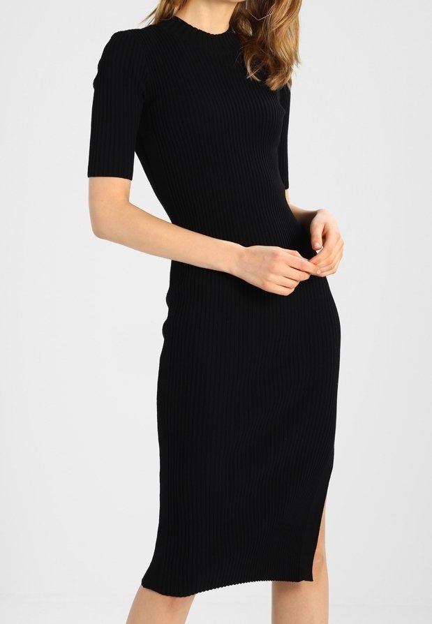 IVY OAK Abito in maglia - black