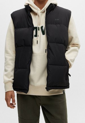 Weste - mottled black