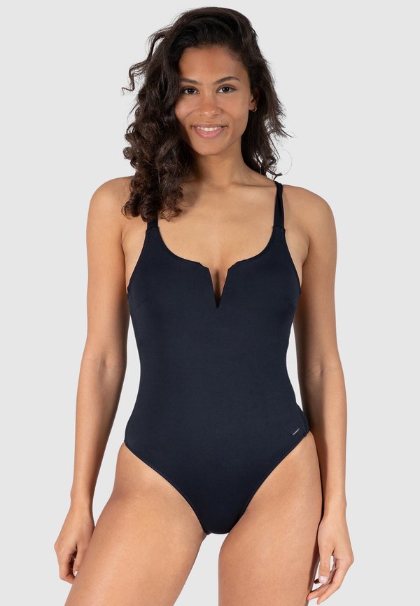 CISSY V-DETAIL ONE PIECE - Badeanzug - schwarz