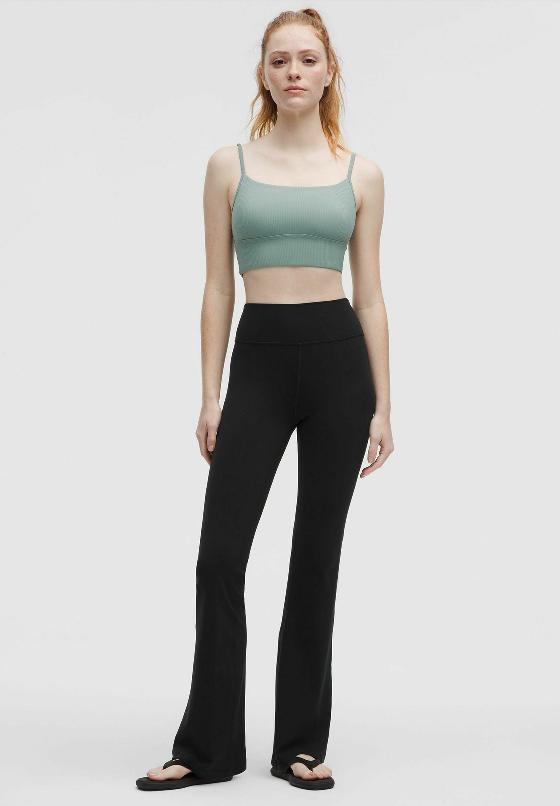 lululemon GROOVE HIGH-RISE NULU™ FLARED TALL - Pantalones - black