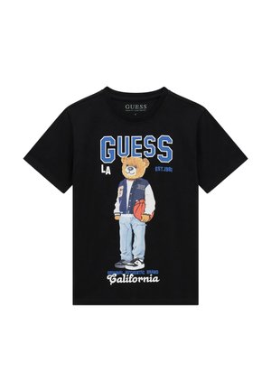 Guess KIDS TEENS SS T-SHIRT - T-shirt con stampa - schwarz