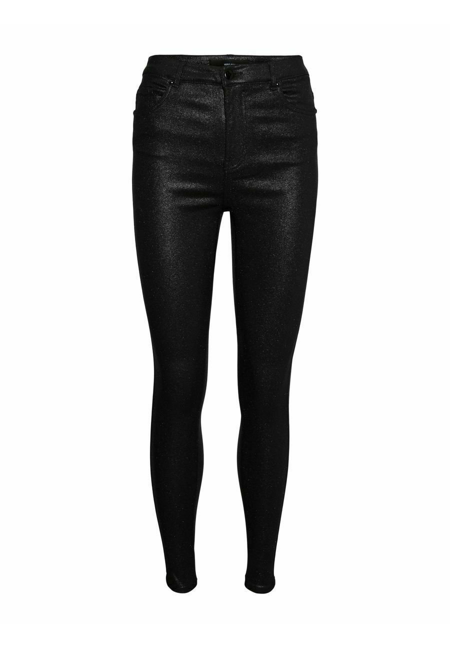 Vero Moda HOSE GLITZER Jeans Skinny Fit black/schwarz Zalando.ch