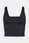 ESSENTIAL QUICK DRY CROPPED FITTED SLEEVELESS TOP - Top - black