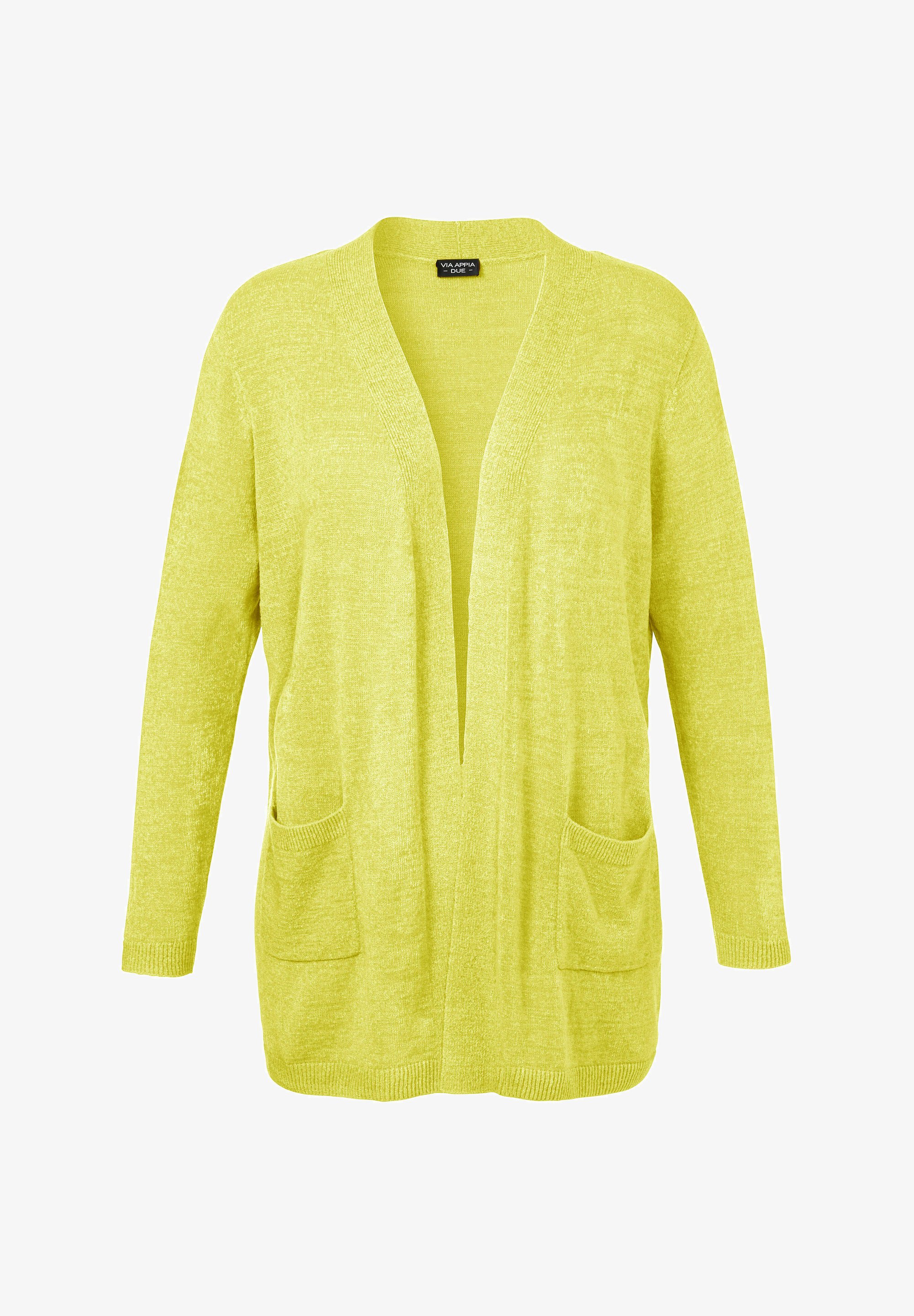 Via Appia Due IN UNIFARBENEM STIL Strickjacke gelb Zalando
