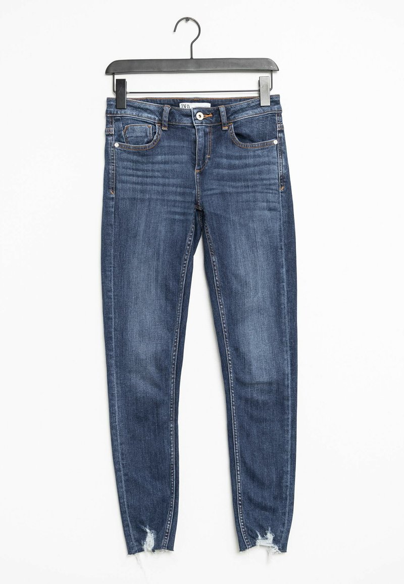 Jeans Slim Fit Zara - Taille 2 - Vert - Femme - Bon état