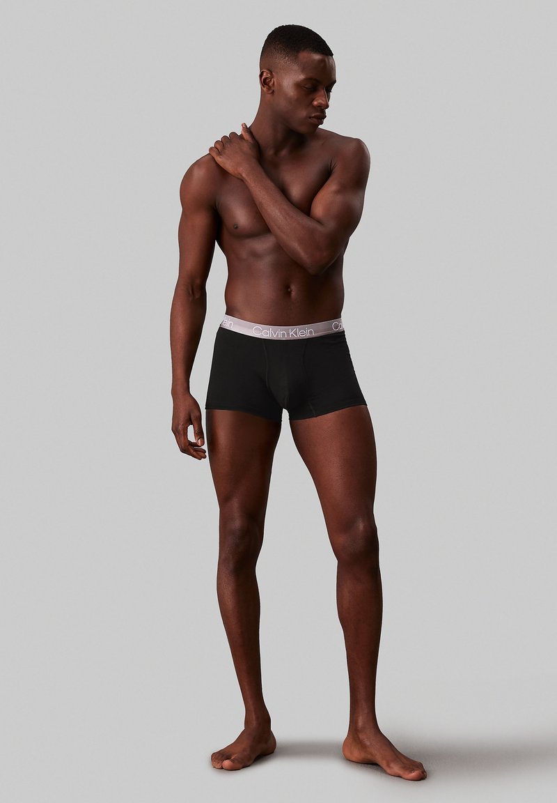 Calvin Klein Underwear TRUNK 3 PACK MODERN STRUCTURE COTTON - Úzke boxerky - b  navy stone  juneberry  zinc wbs