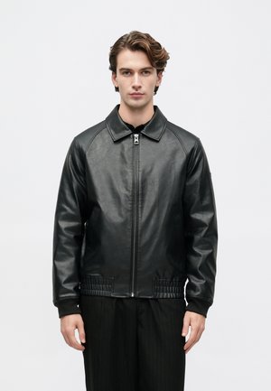 AVIATOR JACKET - Giacca in similpelle - jet black