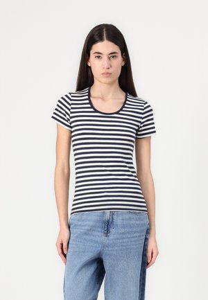 VMLOTTE  - T-shirts med print - snow white/navy blazer