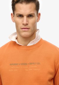 Superdry & Co UTILITY SPORT CREW - Sudadera - rusted orange