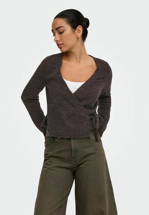 ONLY, CARDIGAN ONLJACKIE CARDIGAN - Gilet - coffee bean