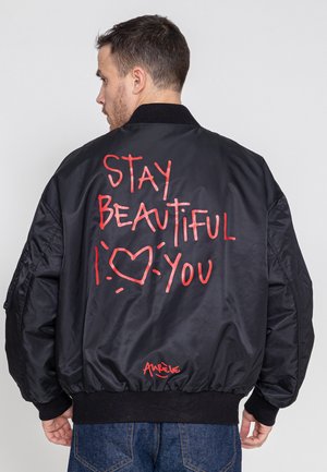 STAY BEAUTIFUL - Bomber Jacket - black