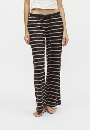 Hollister Co., COZY WIDE LEG PANT - Pyjama bottoms - brown