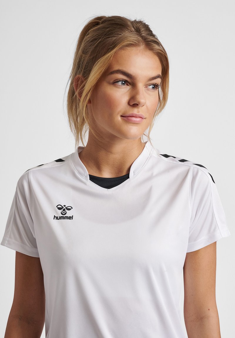 Damen Sportbekleidung | Hummel T-Shirt print white/moonwash denim - TB02812 Damen Sportbekleidung | Hummel T-Shirt print white/moonwash denim - TB02812
