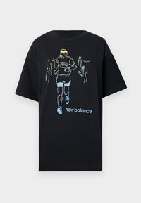 New Balance BEFORE AND AFTER UNISEX - T-shirts print - black