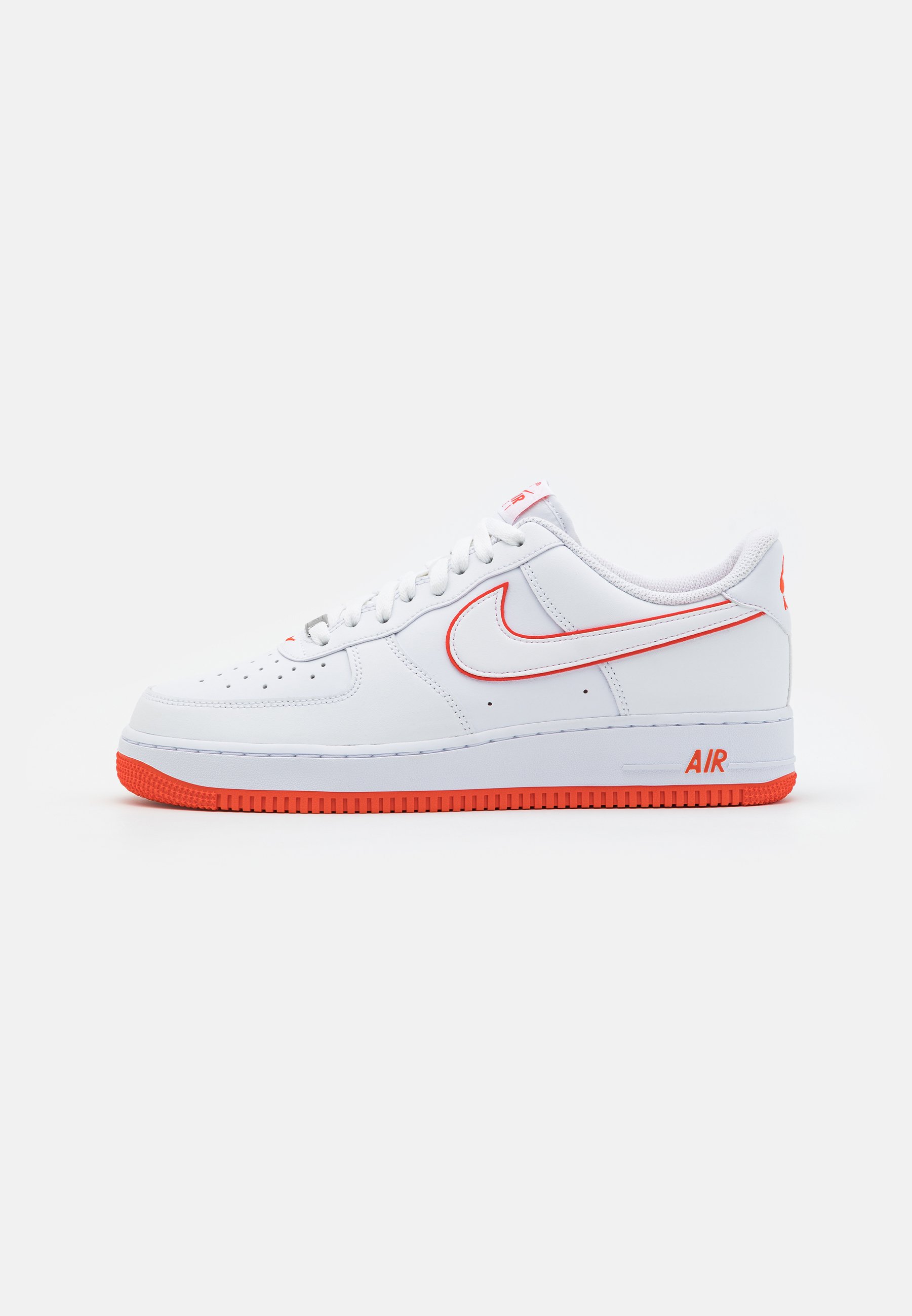 Nike air force 1 07 high top white and red Clearance