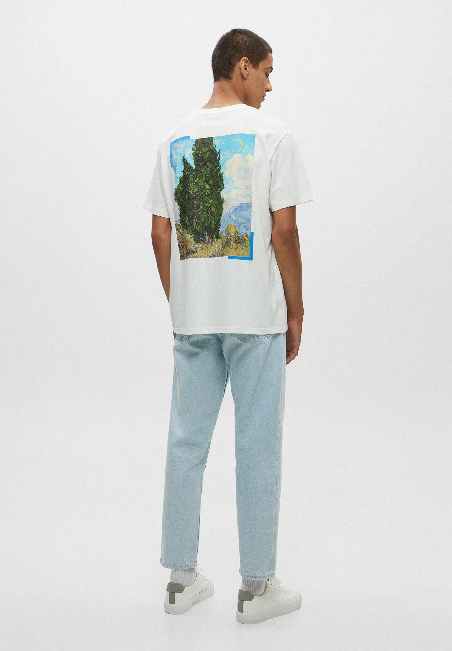 PULL\u0026BEAR SHORT SLEEVE - T-shirt print - off white/wit - Zalando.nl