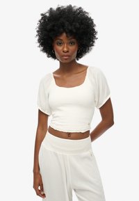 Superdry SMOCKED - Blouse - off white