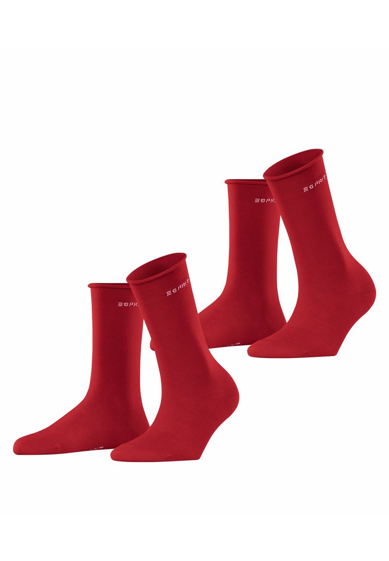 Esprit BASIC PURE 2-PACK - Socken - red pepper