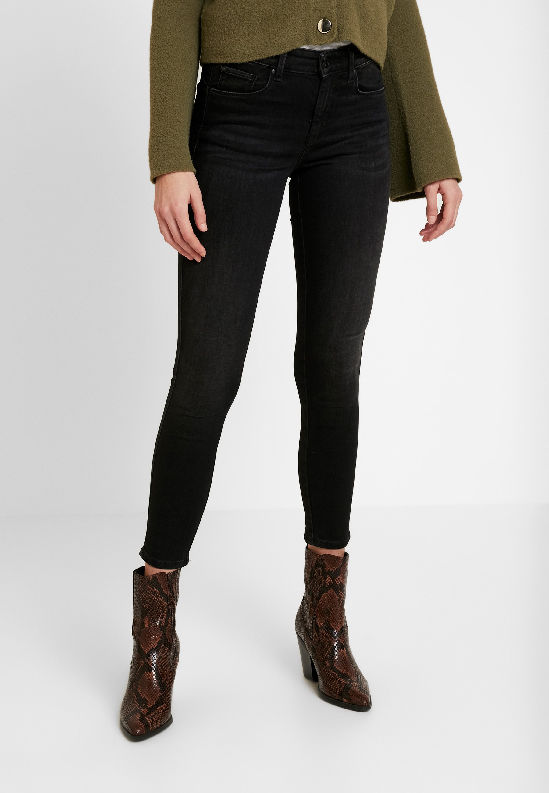 Pepe Jeans ZOE - Jeans Skinny Fit - black denim - Zalando.co.uk