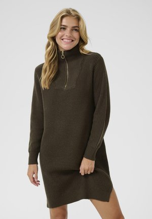 KALIOA  - Pletené šaty - chocolate brown