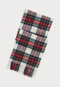 PLAID CASHMERE SCARF - Cachecol - cream/multi-coloured