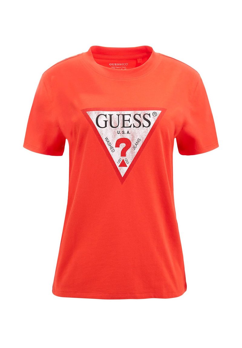 Guess CLASSIC LOGO TEE - T-shirt con stampa - corail
