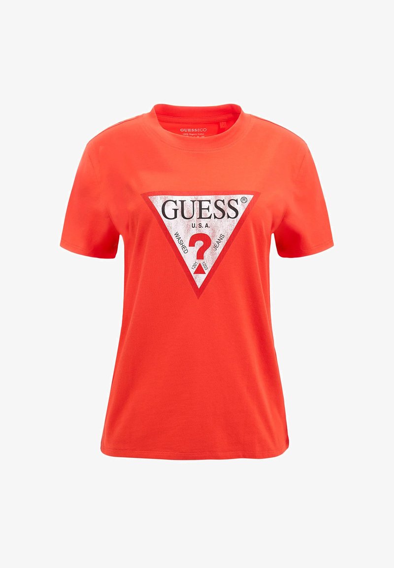 Guess CLASSIC LOGO TEE - T-shirt print - corail