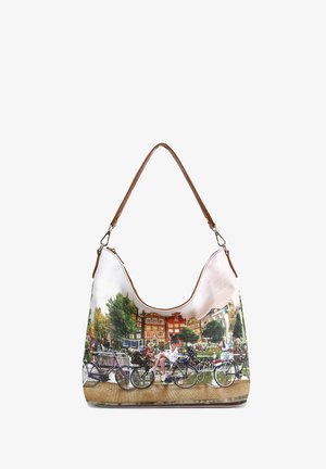 Y Not? Borsa a mano - flower river