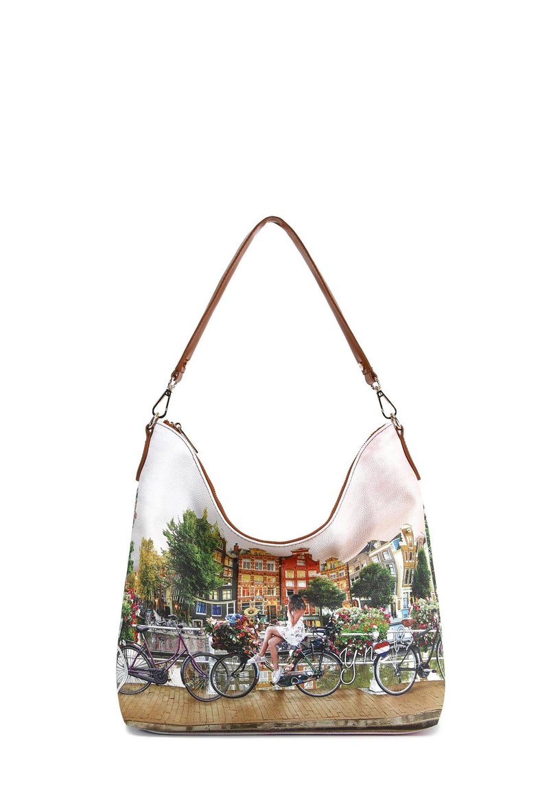 Y Not? Borsa a mano - flower river