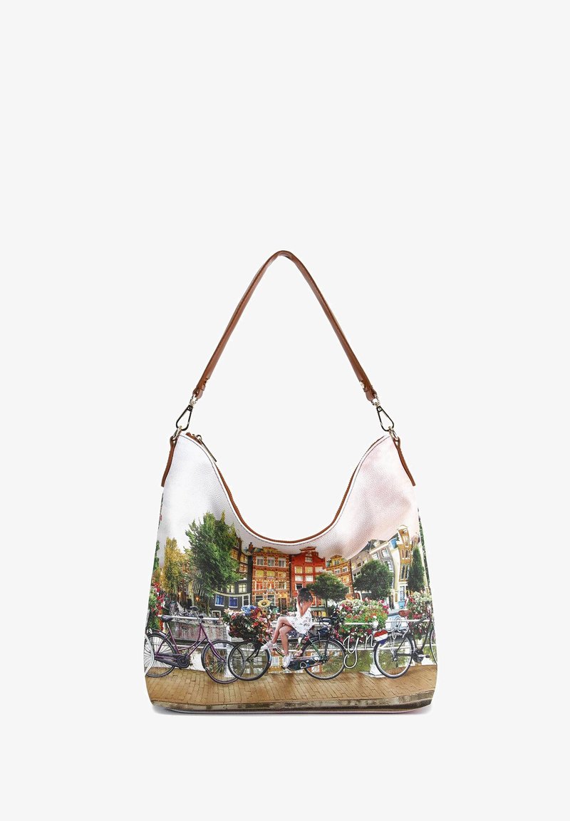 Y Not? Borsa a mano - flower river