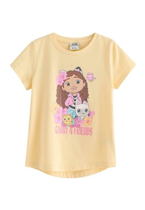 LINDEX GABBY'S DOLLHOUSE TOP LINDEX - Printtipaita - light dusty yellow