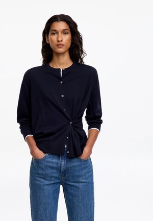 ARKET, MERINO WOOL CARDIGAN - Gilet - dark blue