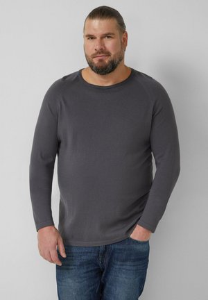 PULLOVER - Strickpullover - taubengrau