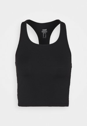 Casall CROP RACERBACK - Top - black