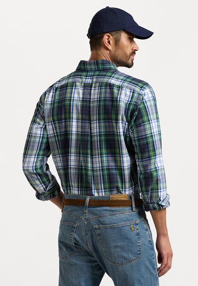 Polo Ralph Lauren Big & Tall PLAID BRUSHED OXFORD SHIRT - Camisa - white/green multi