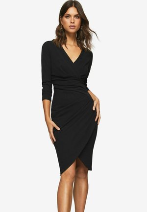 GATHERED WAIST   - Šaty do práce - black