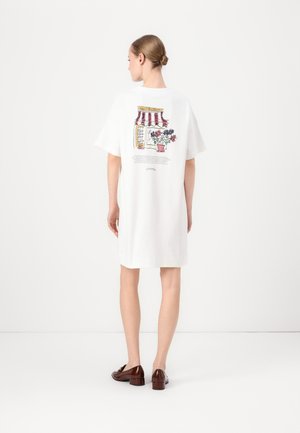 DRESS LOOSE FIT  - Jerseykleid - silky white