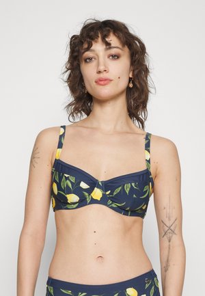 LASCANA WIRE LEMON - Bikini-Top - midnight