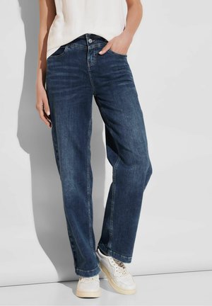 Street One WIDE LEG CASUAL - Jeans Straight Leg - mid blue wash