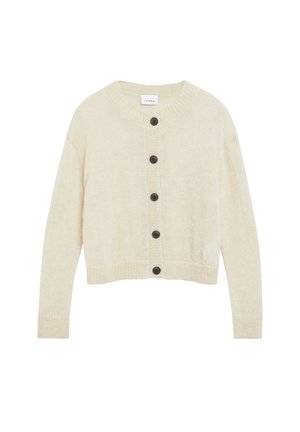 comma, STRICKJACKE - Strickjacke - helles beige