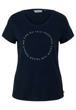 TOM TAILOR DENIM GEMUSTERTES - Camiseta Estampada - Black Purple Sunglasses Print To722o18d Q11