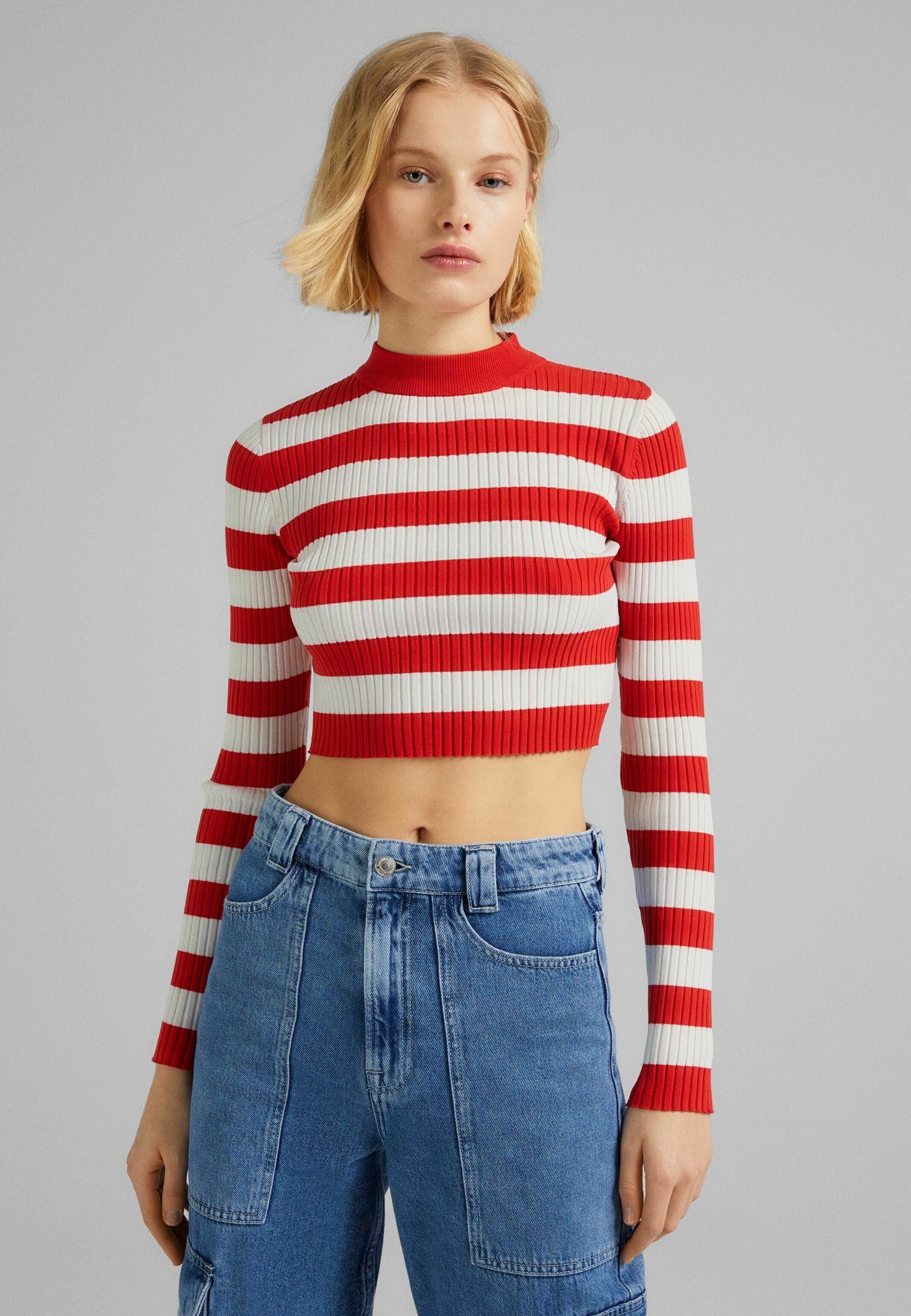 bershka red jumper