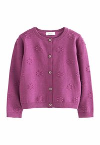 Next - FLOWER BOBBLE REGULAR FIT - Strickjacke - purple Thumbnail-Bild 1