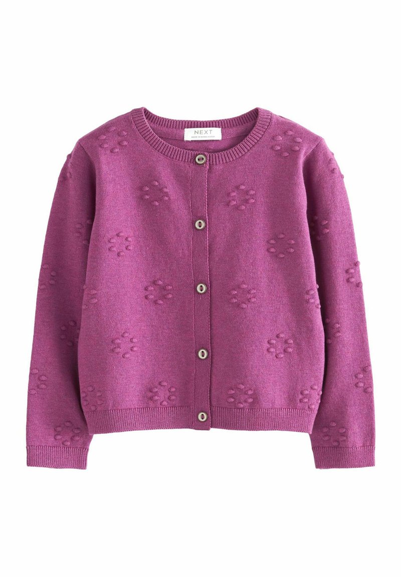 Next FLOWER BOBBLE REGULAR FIT - Kardiganas - purple