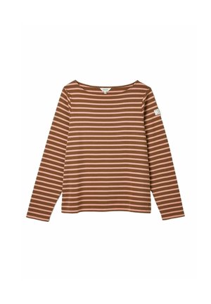 Joules, Long sleeved top - chocolate brown pink