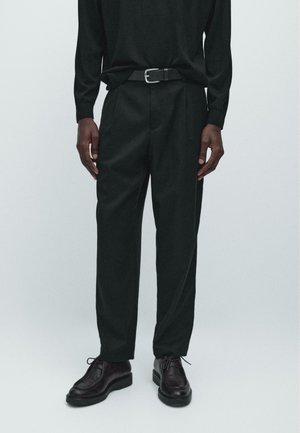 DARTED  - Stoffhose - black