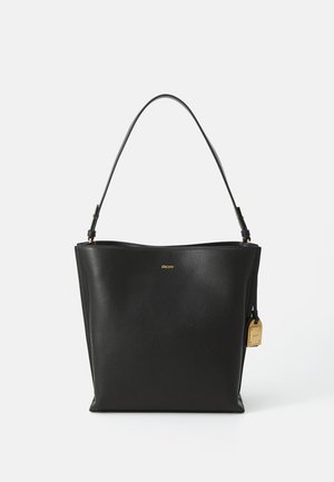 ALYA BUCKET - Maisiņveida soma - black/gold-coloured